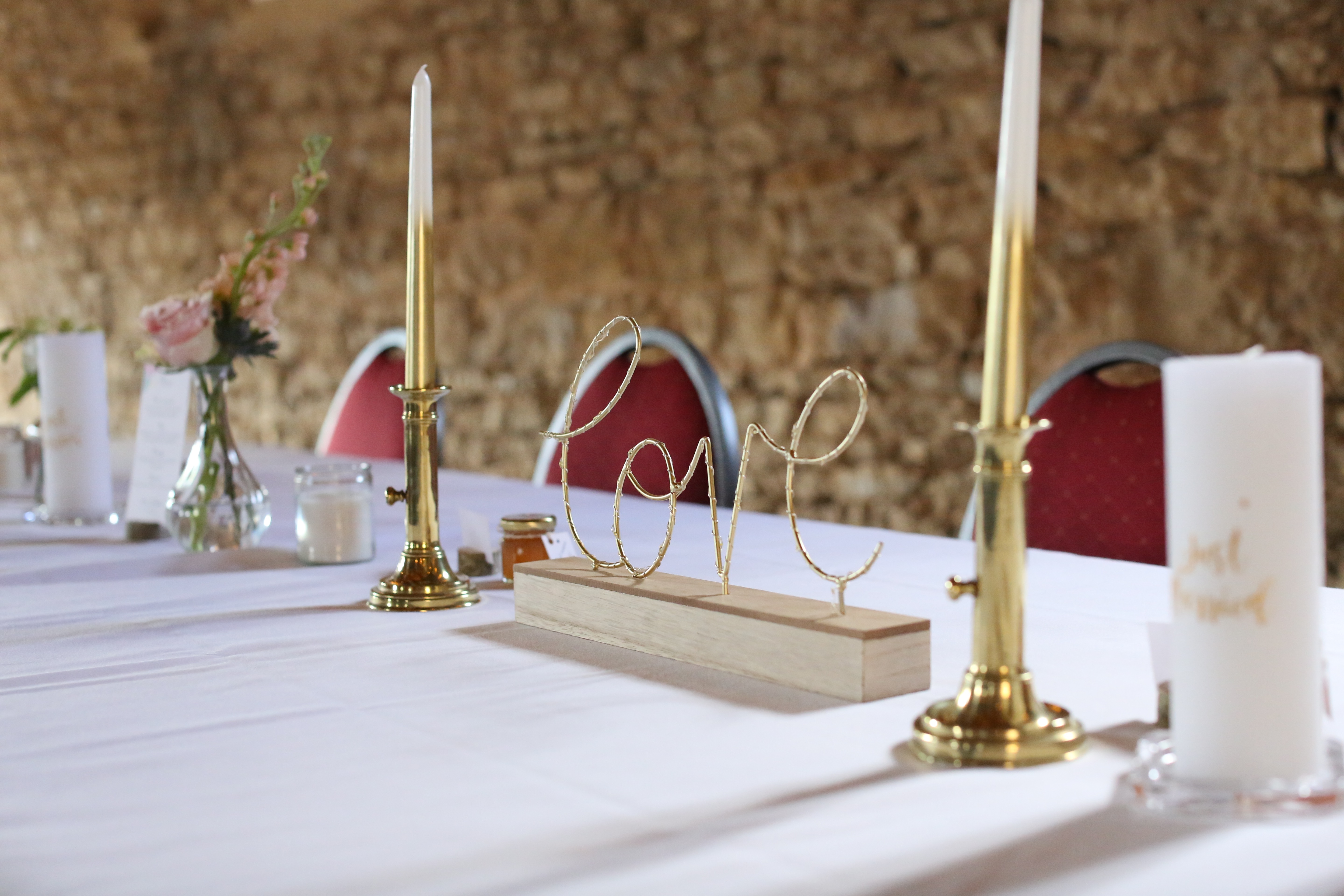 décoration table des mariés