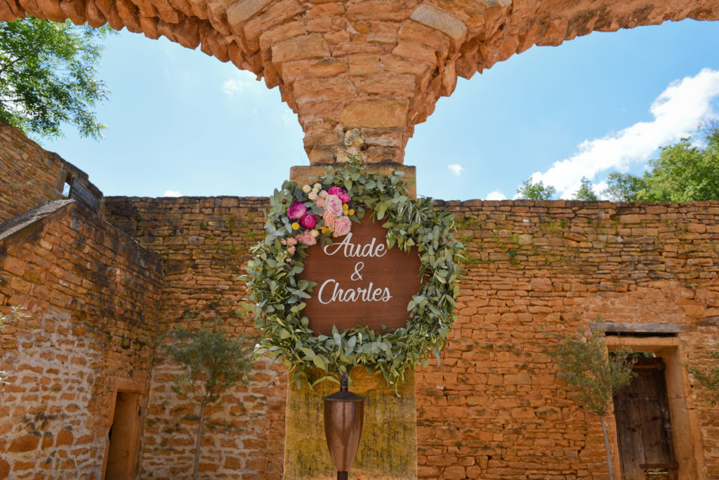 couronne fleurie cérémonie mariage