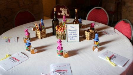 décoration de la table des enfants