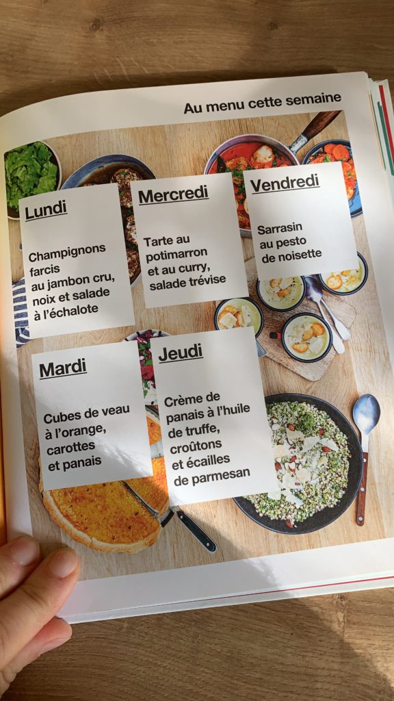 menu automne batchcooking