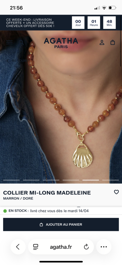 collier inspiration marine