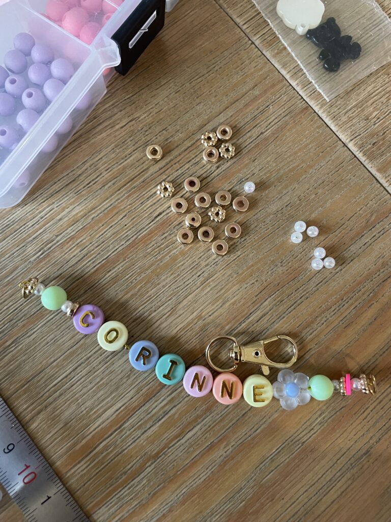 Porte clés en perles