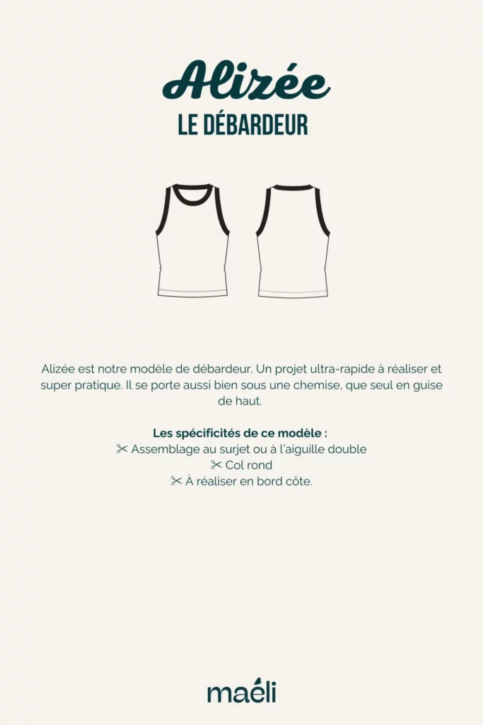 Patron tendance printemps été 2026 tank top